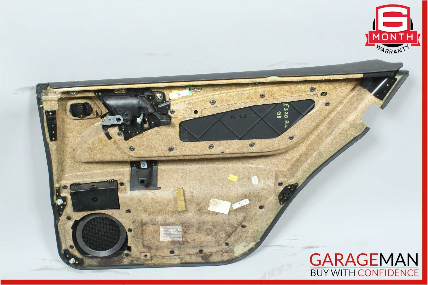 96-02 Mercedes W210 E320 Rear Left Driver Side Interior Door Panel OEM