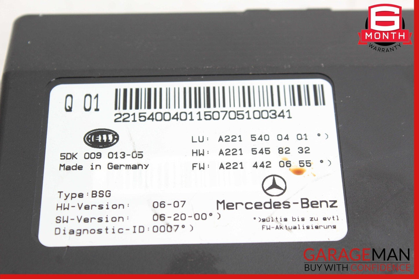 07-14 Mercedes W221 S550 CL550 Electric Power Supply Fuse Box Control Module