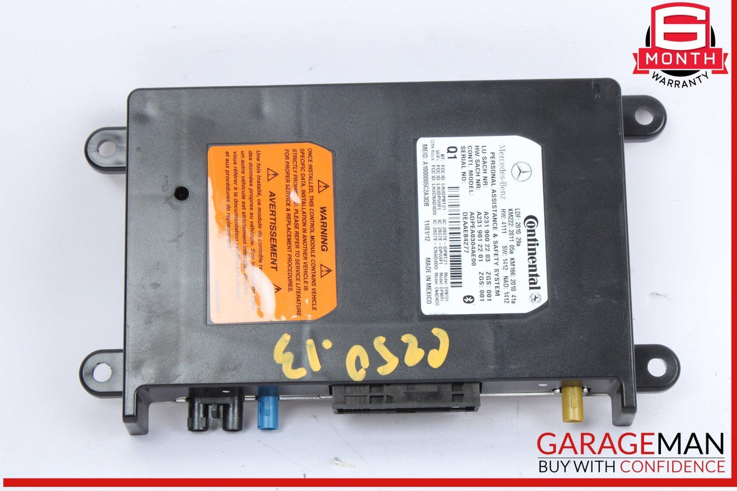 10-20 Mercedes W204 C250 CGI Communication Control Module Unit 2319002203 OEM