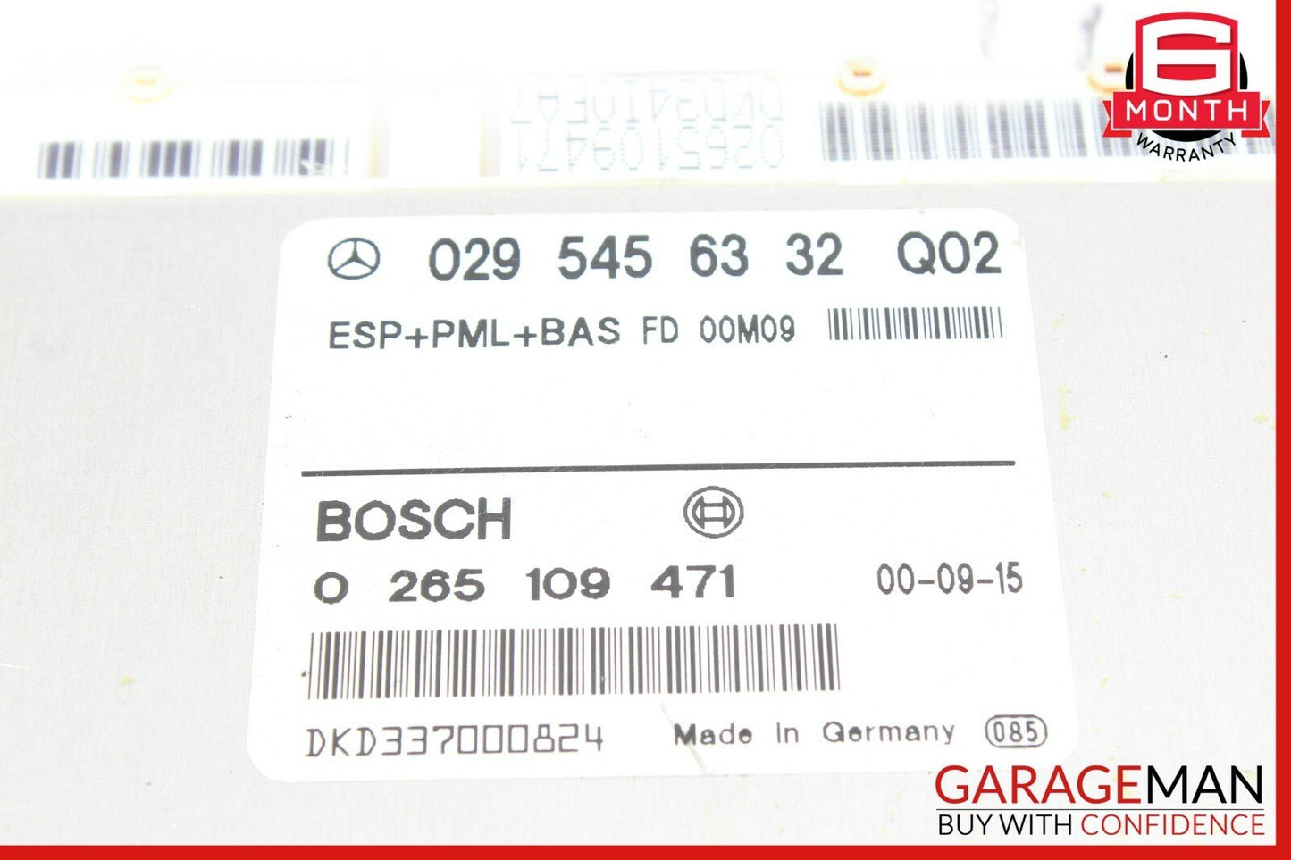 00-02 Mercedes W210 E430 ABS ESP Electronic Stability Module 0295456332 OEM