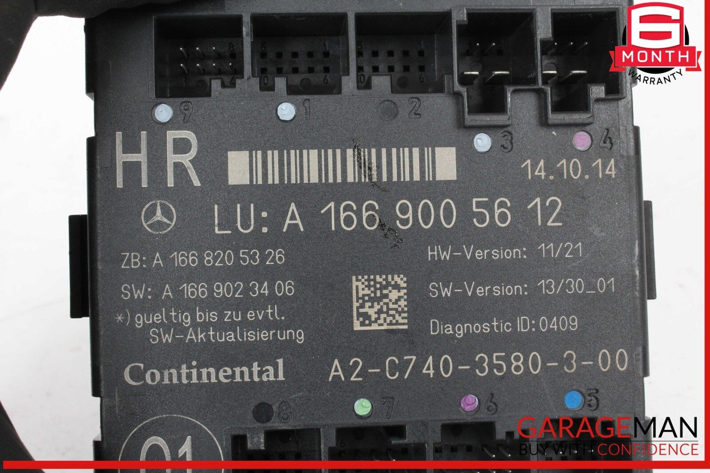 12-19 Mercedes X166 GL450 ML400 GLE350 Rear Right Side Door Control Module Unit