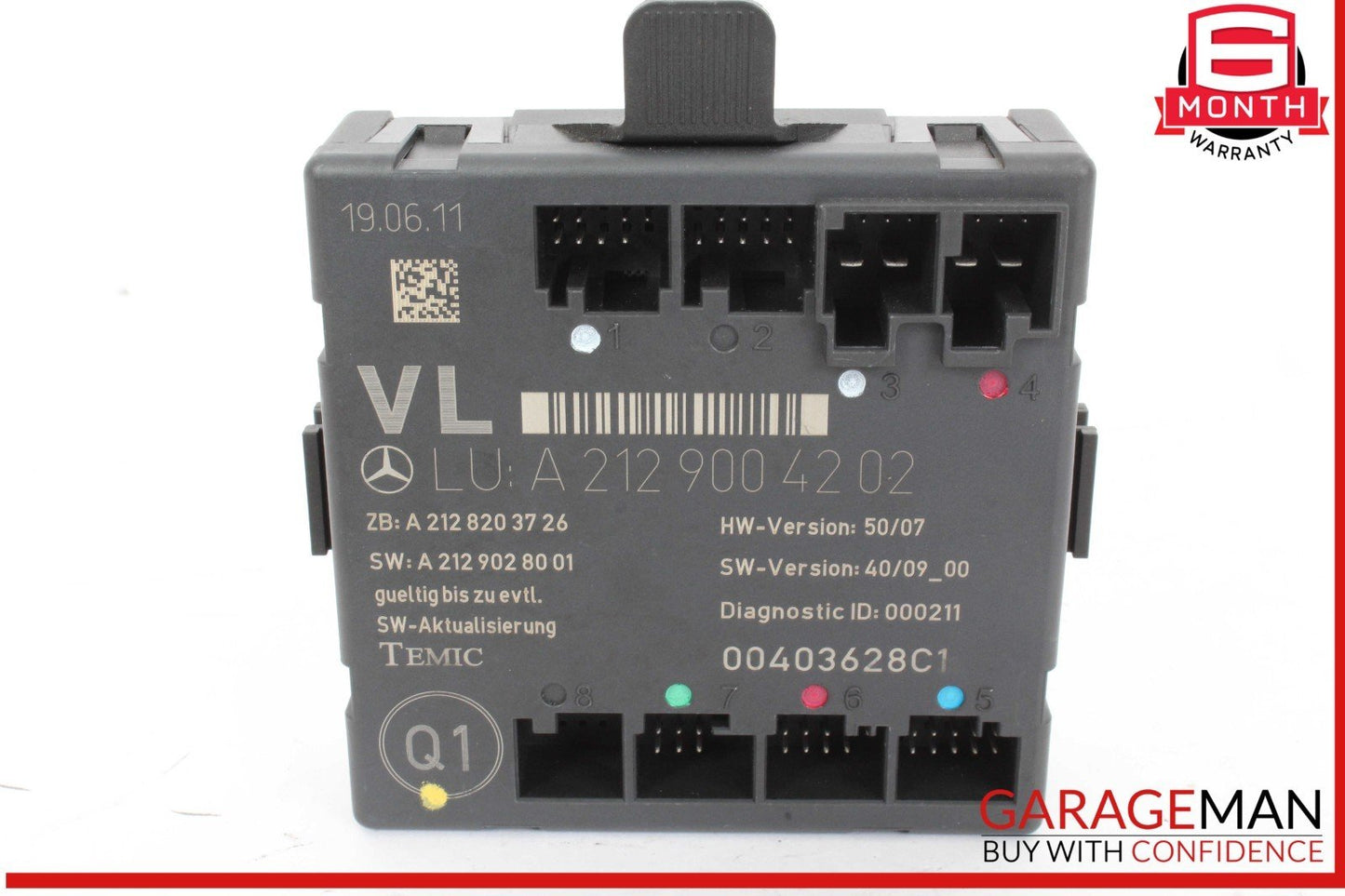 08-18 Mercedes W204 C250 E350 E400 Front Left Side Door Control Module Unit OEM