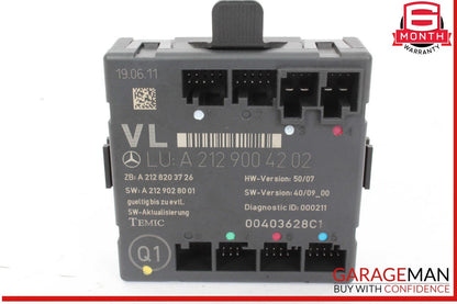 08-18 Mercedes W204 C250 E350 E400 Front Left Side Door Control Module Unit OEM