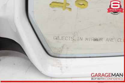 09-16 Audi A4 Front Right Passenger Side Door Rear View Mirror White OEM
