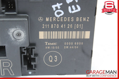 03-09 Mercedes W211 E350 E500 E63 AMG Rear Right Side Door Control Module Unit