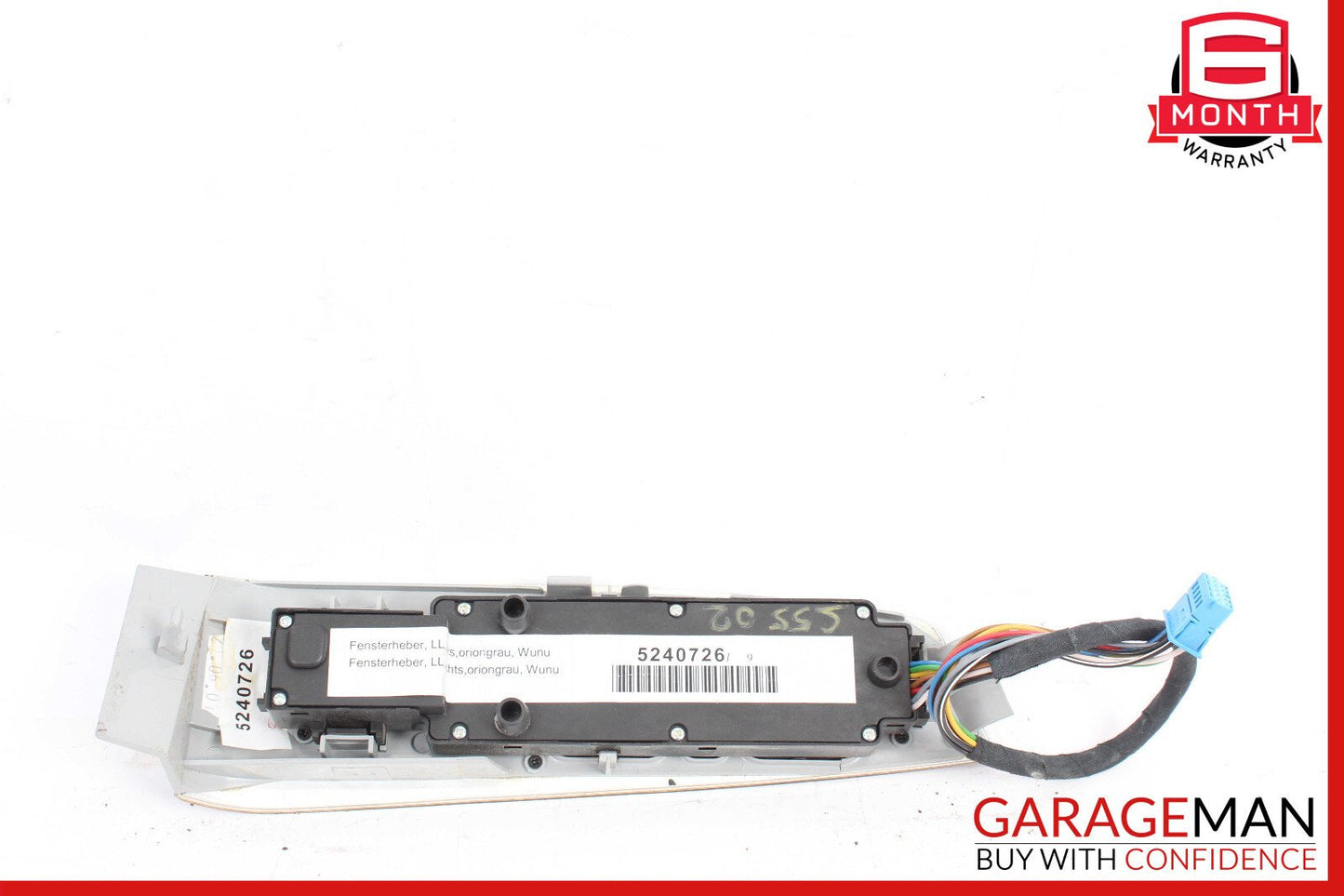 00-02 Mercedes W220 S55 Front Left Driver Side Master Window Switch Panel Wood