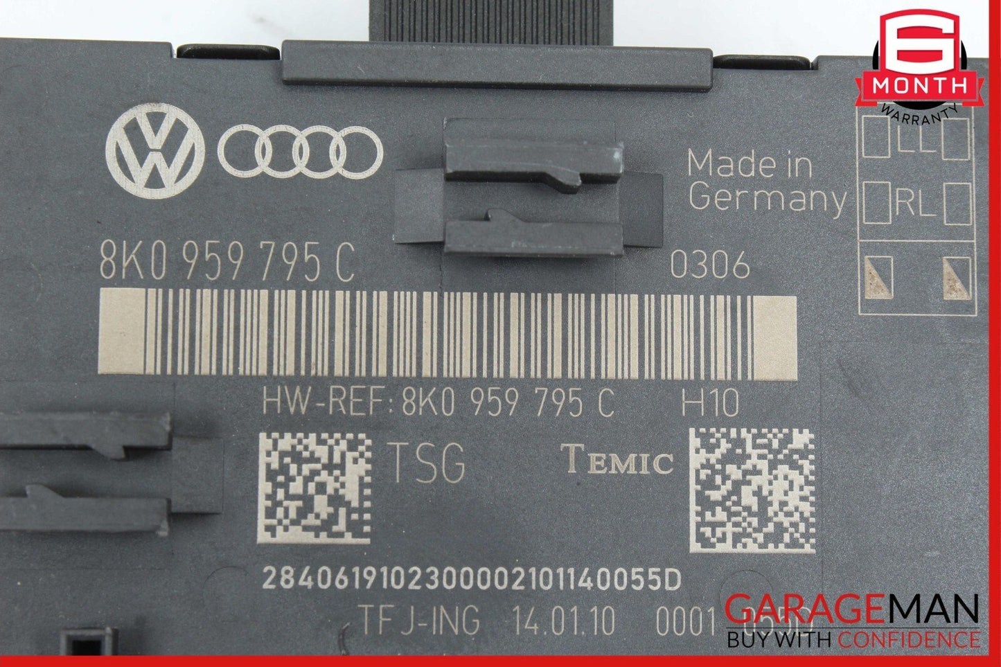 09-10 Audi Q5 Rear Right or Left Side Door Control Module Unit 8K0959795C OEM