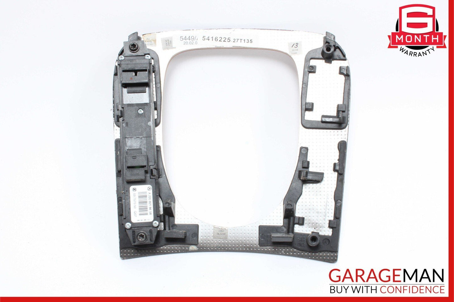 03-06 Mercedes W220 S430 S500 Front Center Console Shifter Bezel Trim Cover Wood