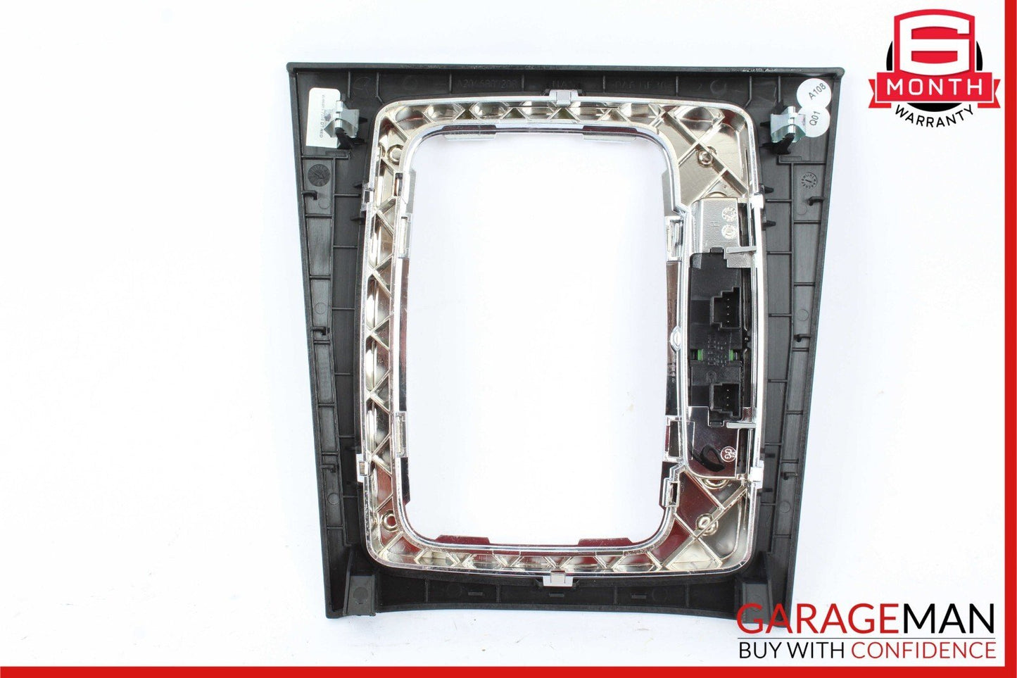08-14 Mercedes W204 C350 C63 AMG Center Console Shifter Trim Cover Bezel Silver