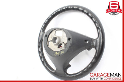 03-10 Porsche Cayenne 955 957 3 Spoke Driver Steering Wheel Leather Black