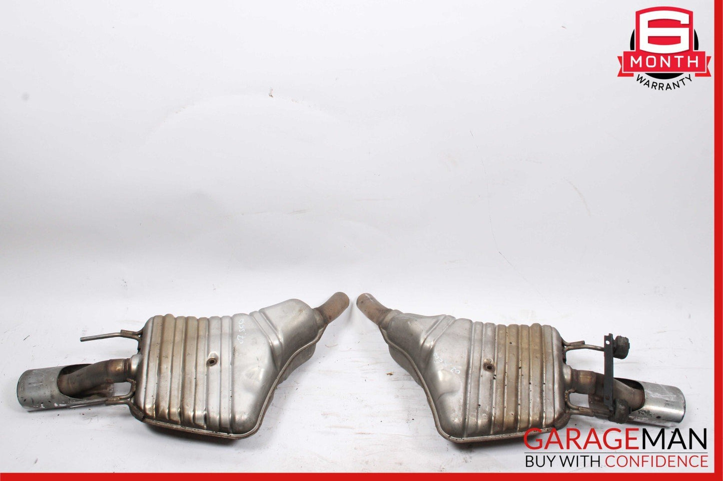 07-09 Mercedes W221 S600 S550 AMG Sport Rear Exhaust Muffler Tips Set of 2 Pc