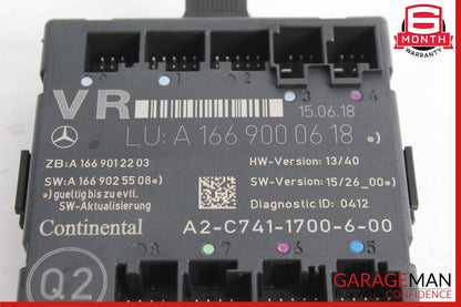 12-20 Mercedes W117 CLA250 GLA250 ML350 Front Right Side Door Control Module OEM