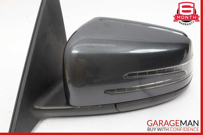 12-14 Mercedes W204 C300 Front Left Side Mirror Door Rear View Glass Grey OEM