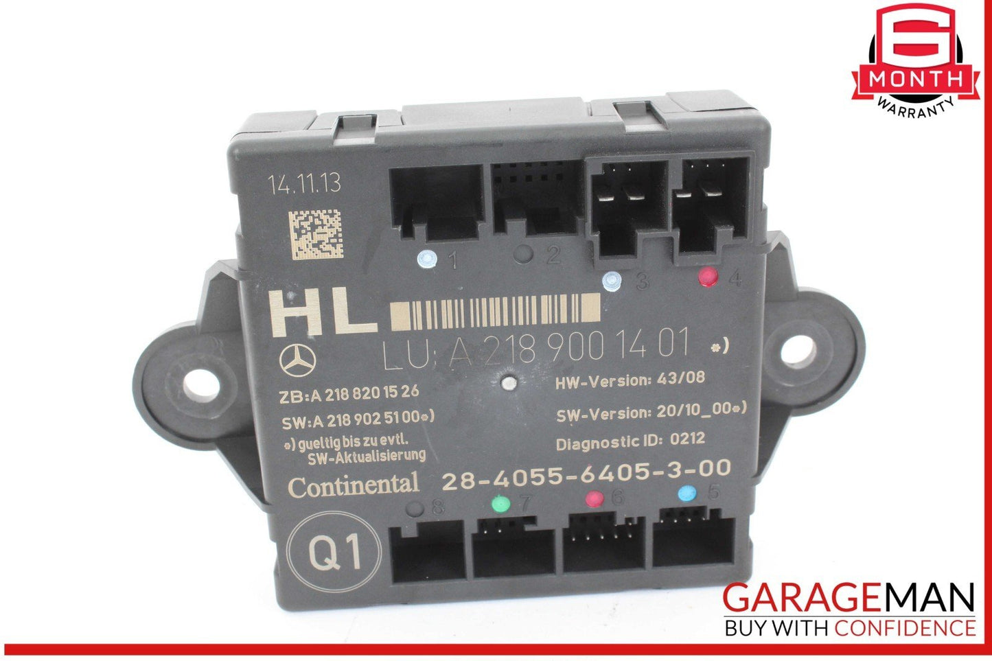 08-18 Mercedes W204 C250 C300 Rear Left Side Door Control Module Unit OEM