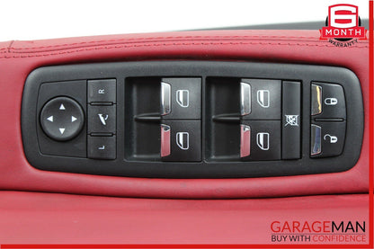 14-18 Maserati Quattroporte Front Left Driver Side Interior Door Panel Red