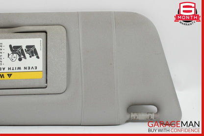 01-07 Mercedes W209 CLK500 Front Right Sun Visor Sunvisor Gray 2038177320 OEM