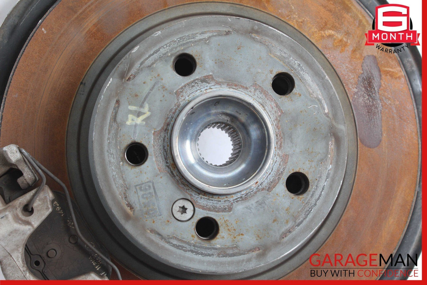 08-15 Mercedes W204 C250 Rear Left Spindle Knuckle Hub Bearing w/ Brake Rotor