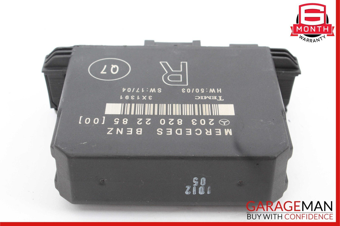01-07 Mercedes W203 C230 C320 C350 Rear Right Side Door Computer Control Module
