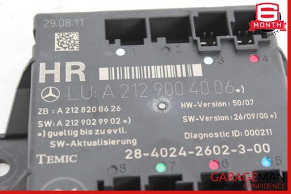 08-18 Mercedes W212 E350 C300 GLK350 Rear Right Side Door Control Module OEM