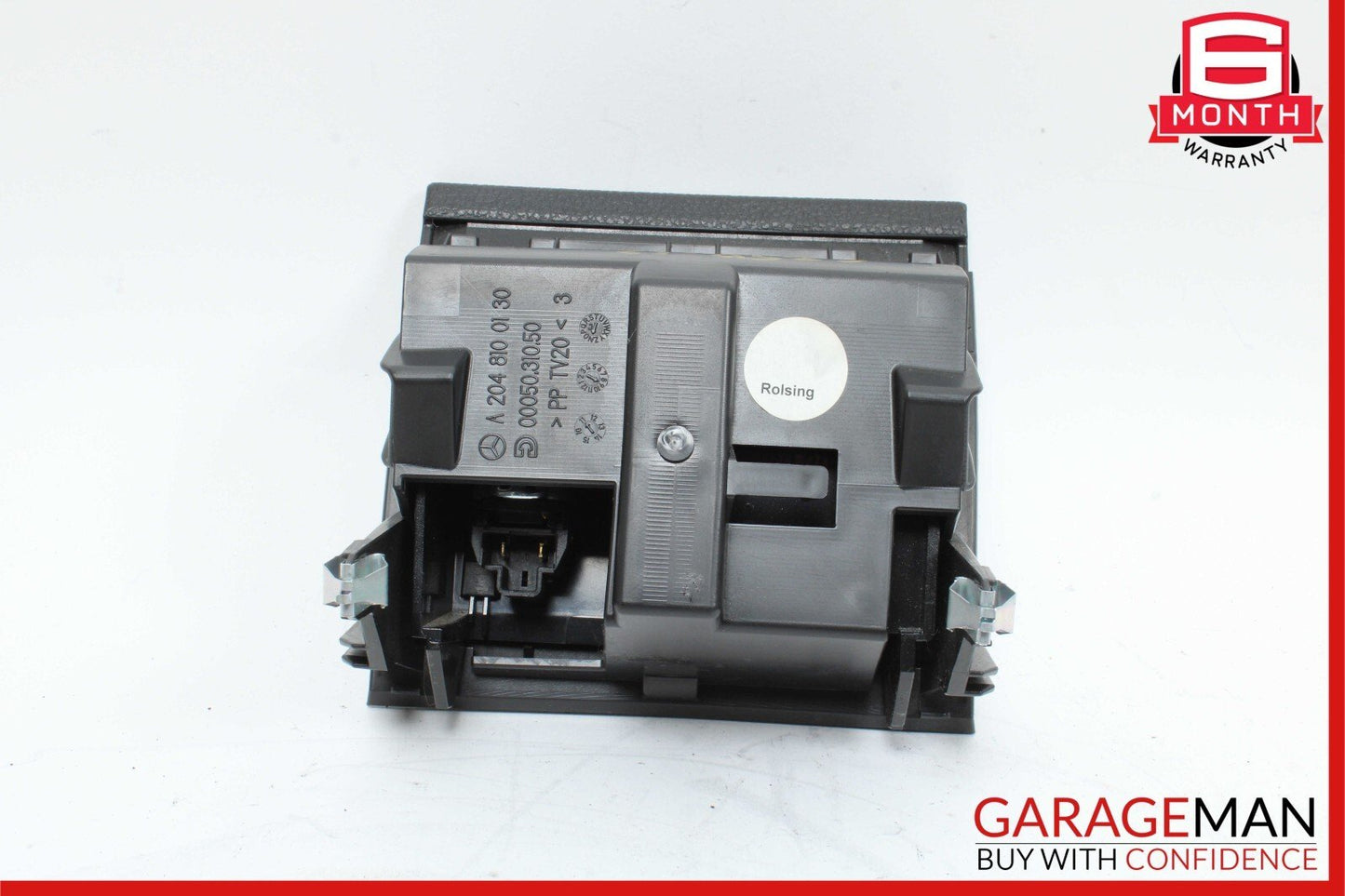 08-14 Mercedes W204 C250 C300 Rear Center Console Ashtray Power Socket Black OEM