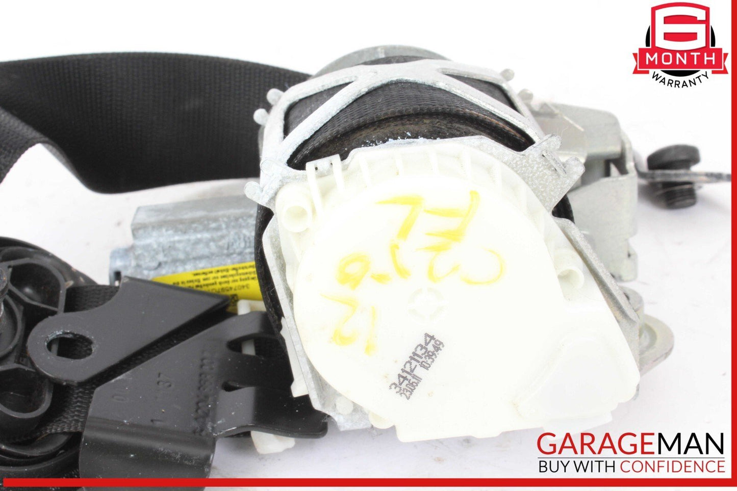12-14 Mercedes W204 C250 C350 C63 Front Left Side Seat Belt Retractor Black