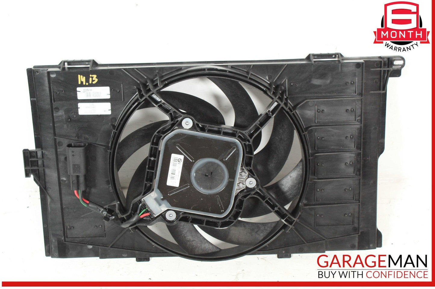 14-21 BMW i3 I01 Hybrid Radiator Cooling Fan Motor Shroud 8641949 OEM