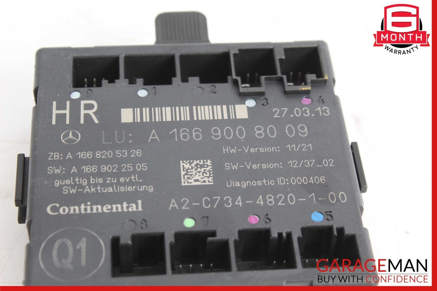 12-19 Mercedes X166 GL450 ML350 GLE350 Rear Right Side Door Control Module Unit