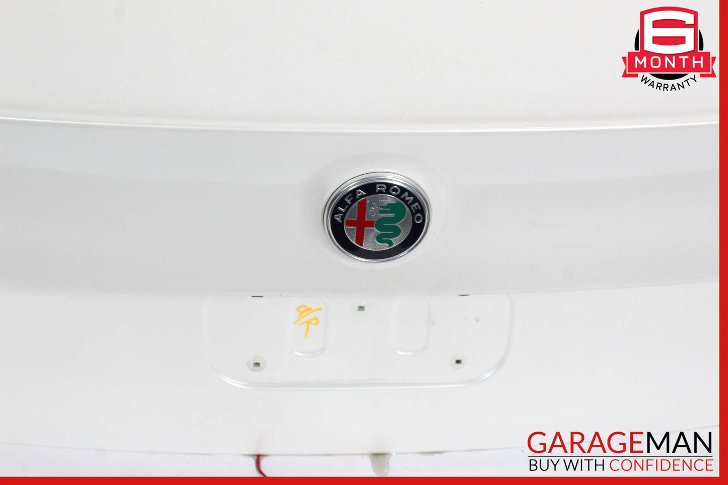 17-22 Alfa Romeo Giulia Trunk Lid Shell White OEM
