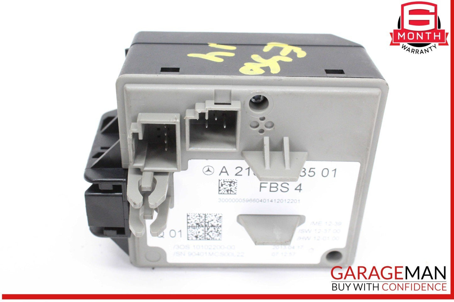 14-17 Mercedes W212 E350 E400 Ignition Switch Control Module w/ Key 2189053501
