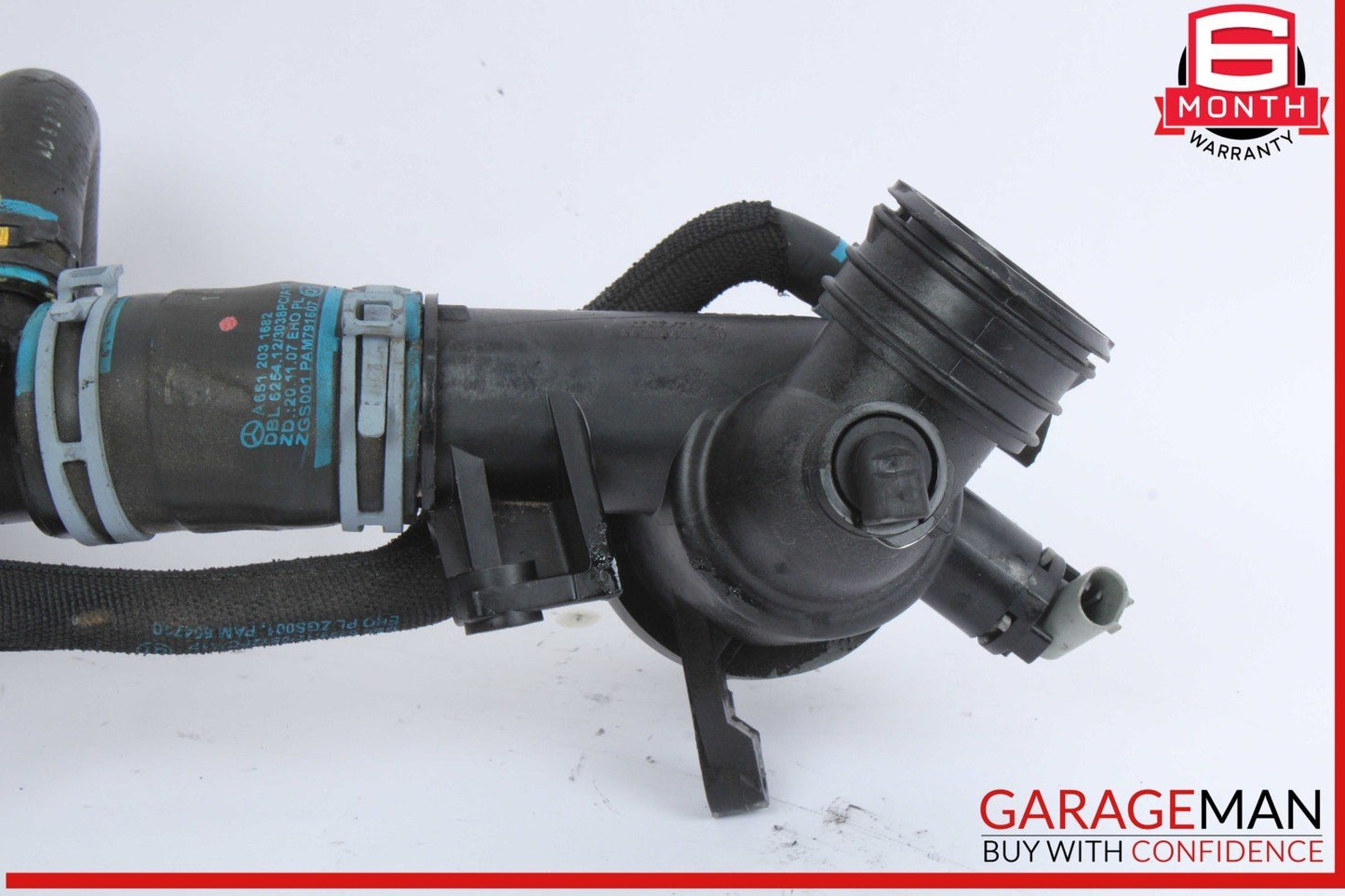 13-15 Mercedes X204 GLK250 Coolant Thermostat Housing 6512031682 OEM