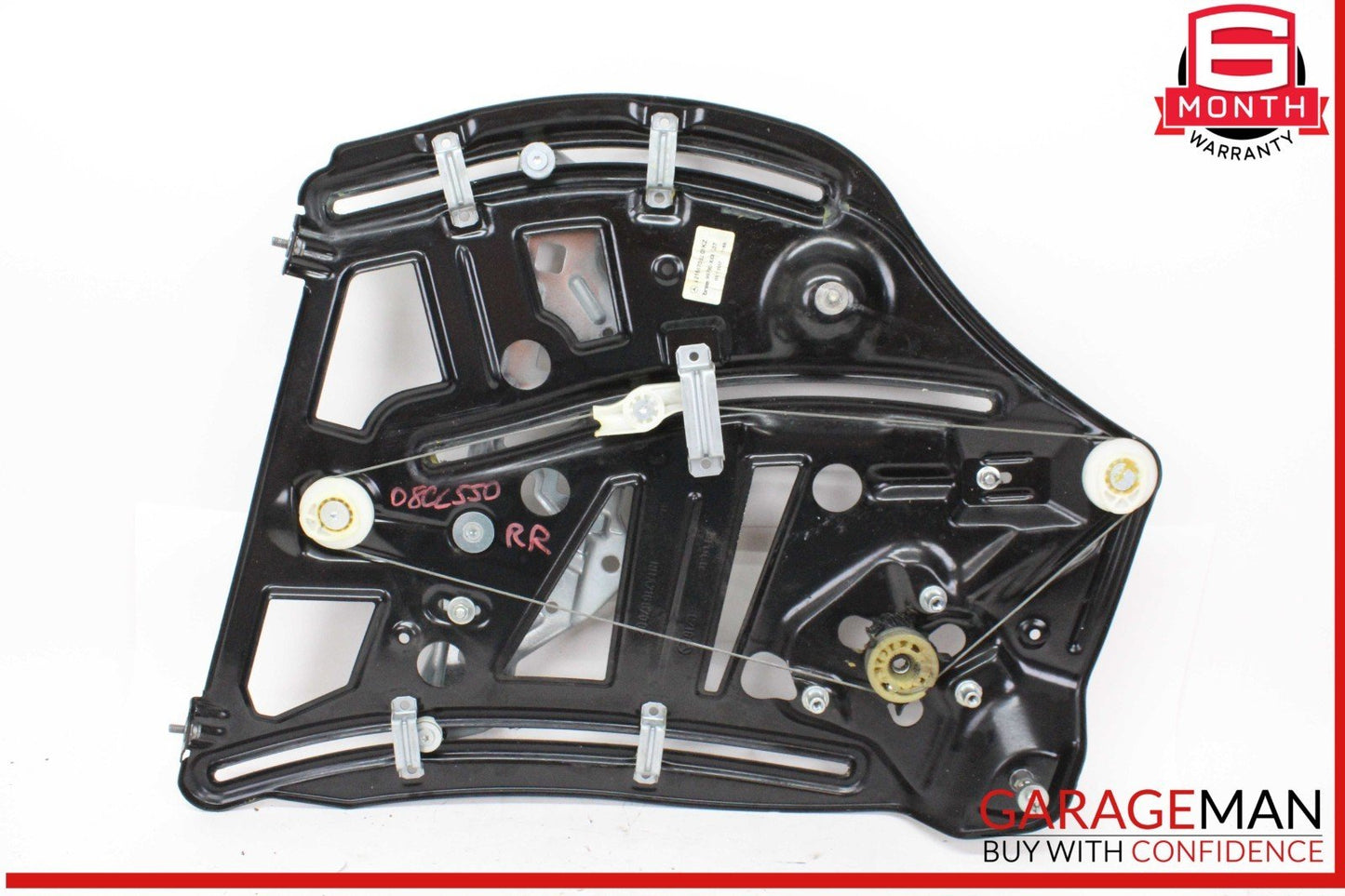 07-14 Mercedes W216 CL550 Rear Right Passenger Side Window Regulator w/o Motor