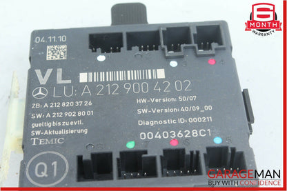 10-13 Mercedes W207 E350 E550 E63 AMG Front Left Driver Side Door Control Module