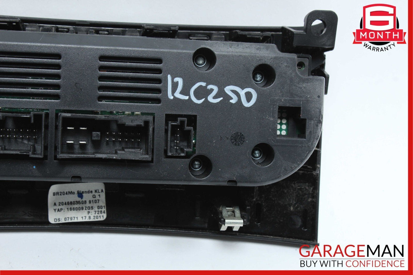 12-14 Mercedes W204 C250 C300 AC A/C Heater Climate Control Switch Assembly OEM