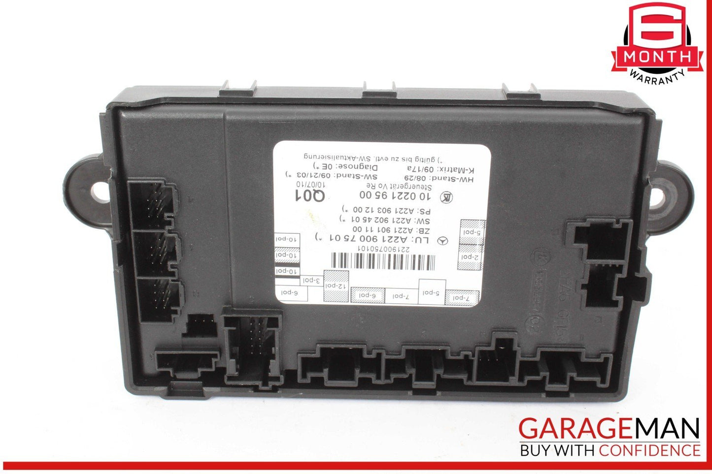 07-13 Mercedes W221 S550 S400 Front Right Side Door Control Module 2219007501