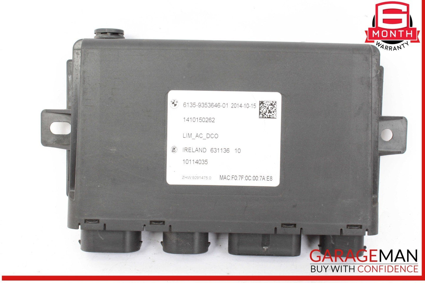 14-21 BMW i3 I01 Hybrid Battery Charging Control Module Unit 9353646 OEM