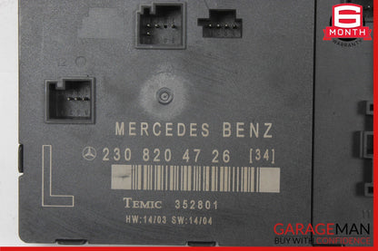 03-12 Mercedes R230 SL500 SL55 AMG Front Left Door Control Module 2308204726 OEM