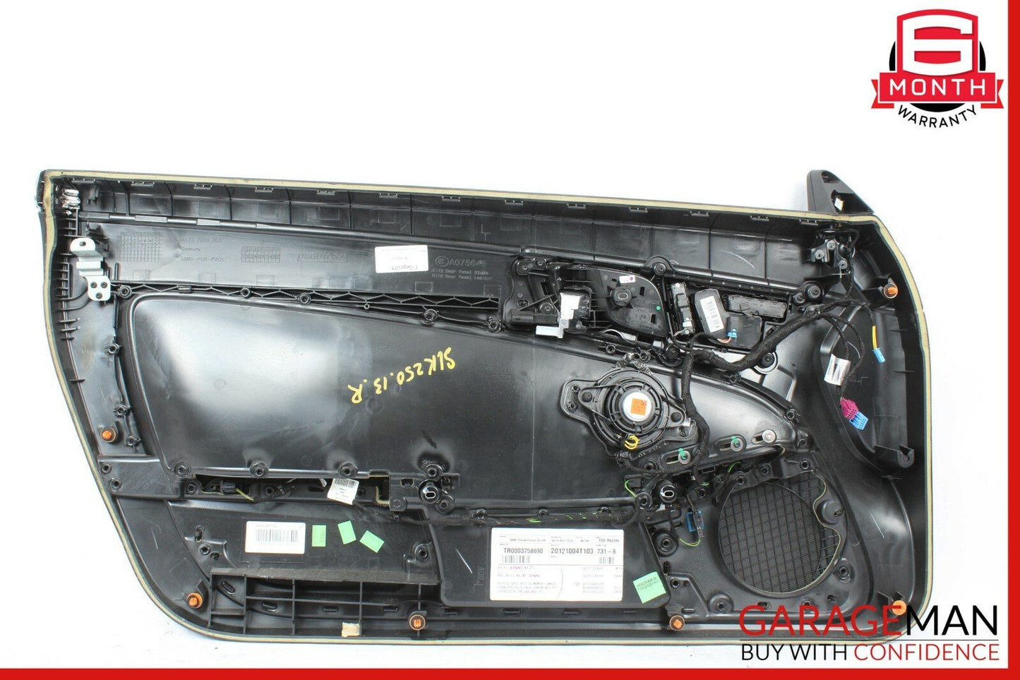12-16 Mercedes R172 SLK250 Front Right Side Interior Door Panel Assembly Black