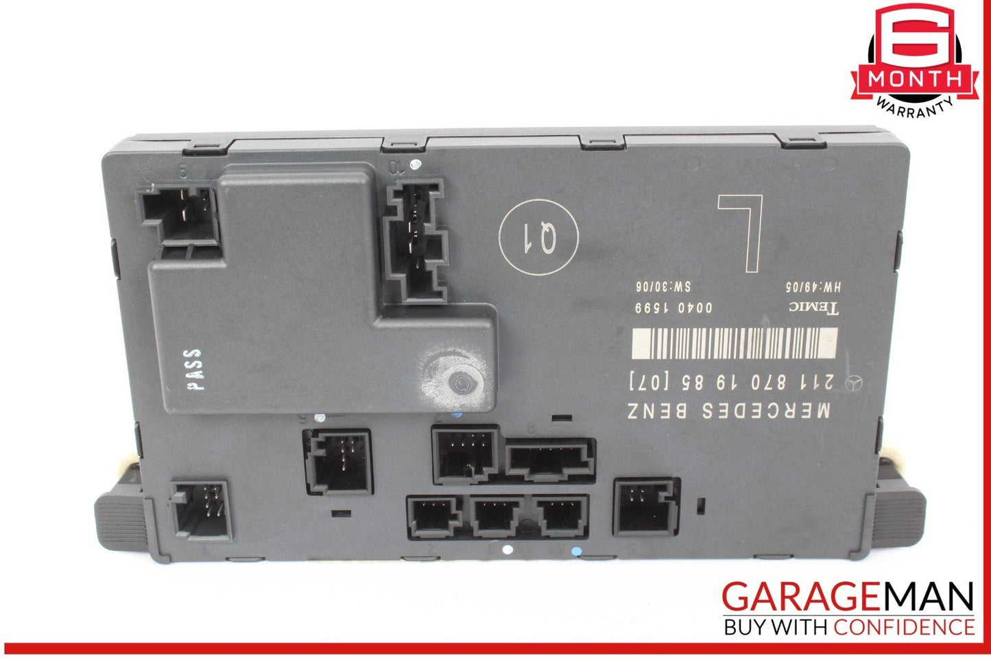 03-09 Mercedes W211 E350 Front Left Driver Side Door Control Module Unit OEM
