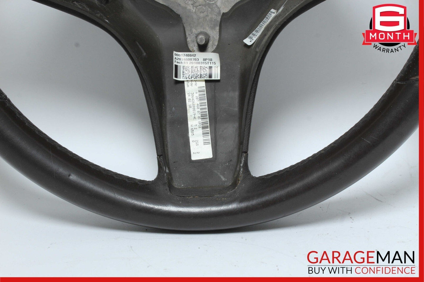 10-11 Mercedes W207 E350 E400 AMG Sport 3 Spoke Steering Wheel Beige