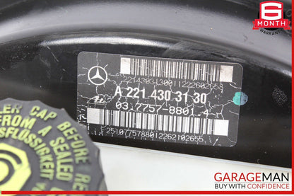 10-13 Mercedes W221 S550 S350 Brake Master Cylinder Power Booster 2214303130 OEM