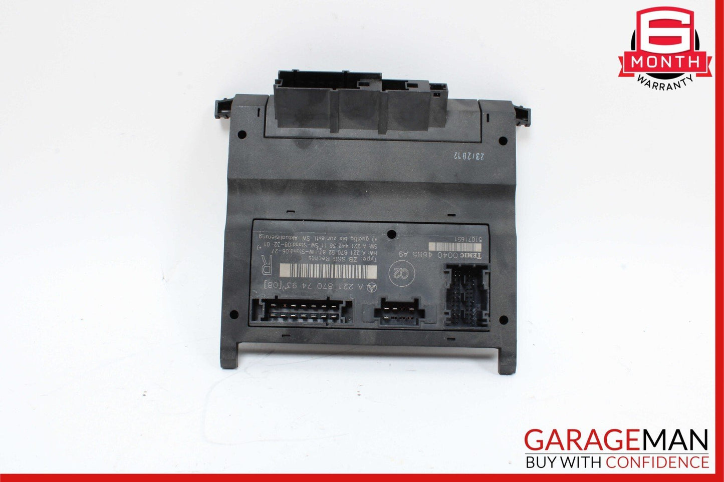 07-13 Mercedes W221 S550 S65 AMG Front Right Side Under Seat Control Module OEM