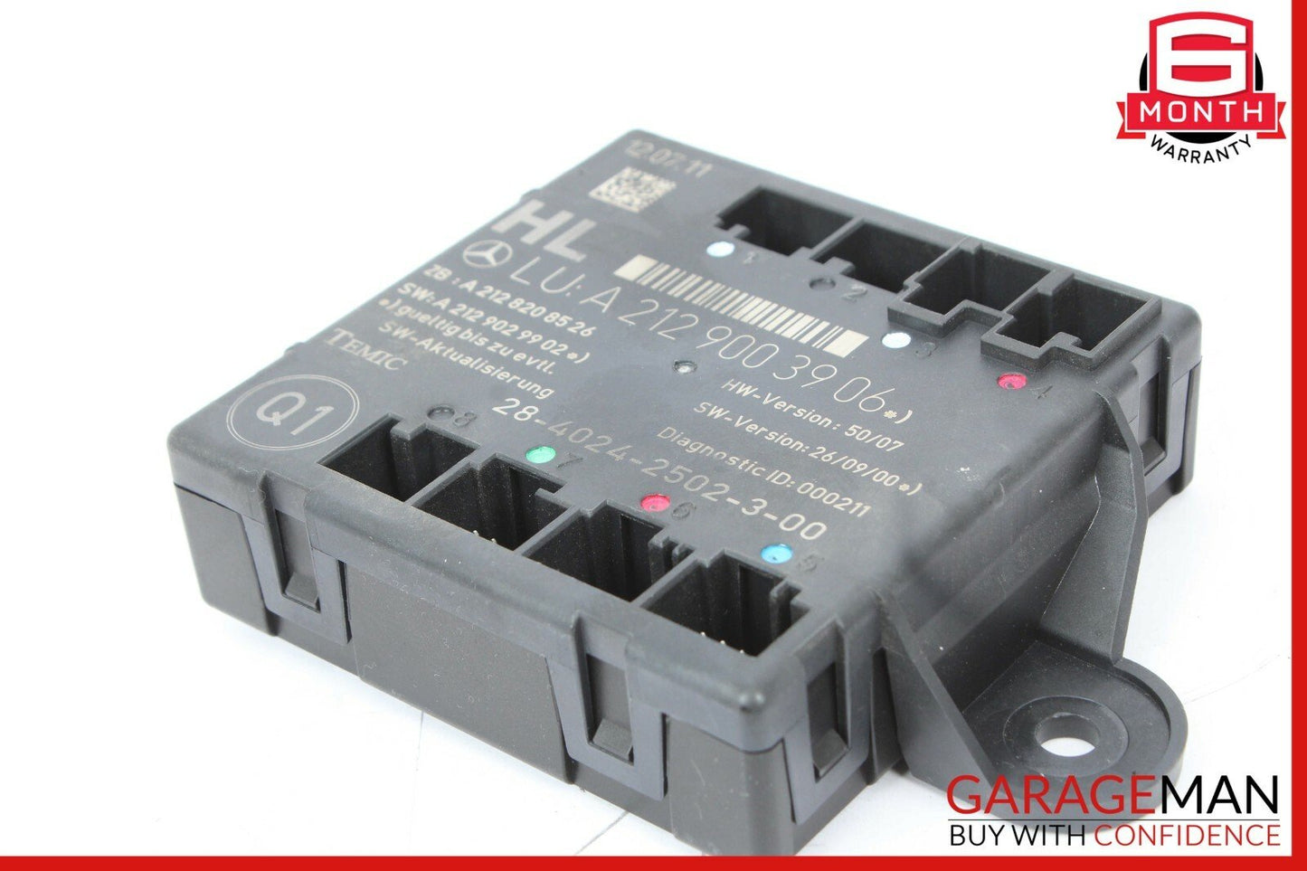 08-14 Mercedes W212 E350 C300 Rear Left Driver Side Door Control Module OEM