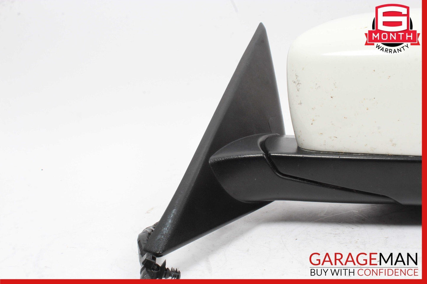 14-17 Maserati Ghibli Front Left Side Mirror Door Rear View Black/White OEM