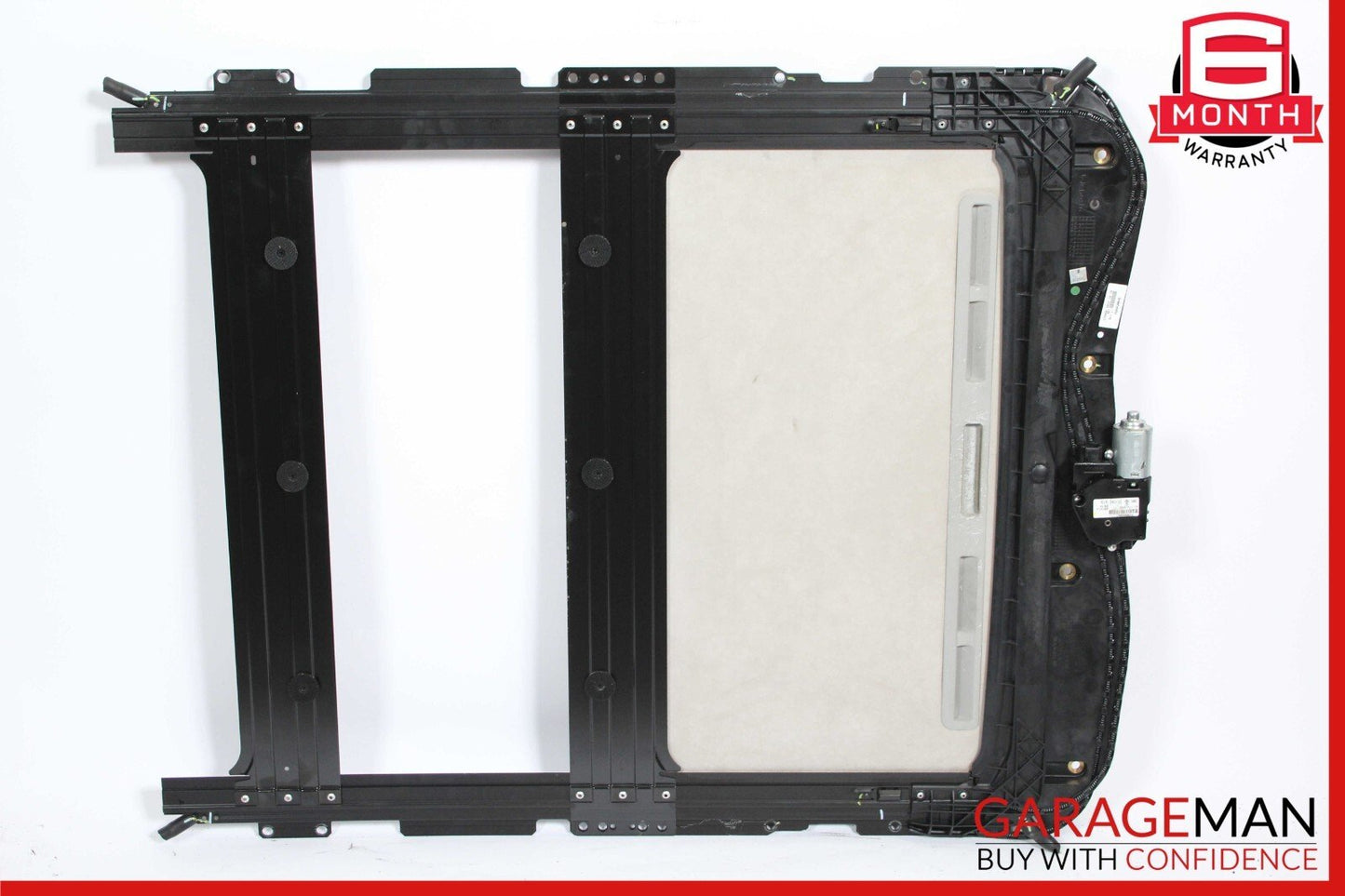 03-13 Maserati Quattroporte M139 Sunroof Guide Rail Frame Glass Track w/ Shade