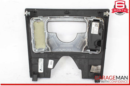 10-13 Mercedes W212 E350 Wagon Center Console Switch Trim Cover Bezel Wood OEM