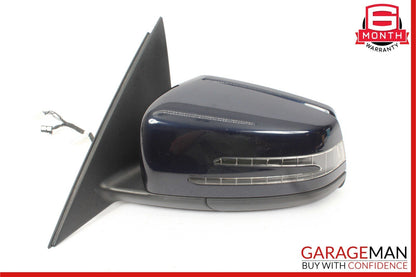 12-14 Mercedes W204 C300 Front Left Side Mirror Door Rear View Glass Blue OEM