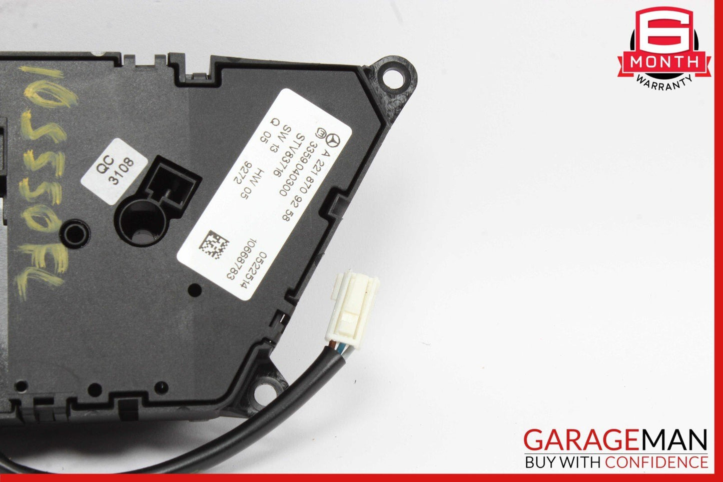 07-14 Mercedes W221 S550 Front Left Side Seat Control Memory Controller Switch
