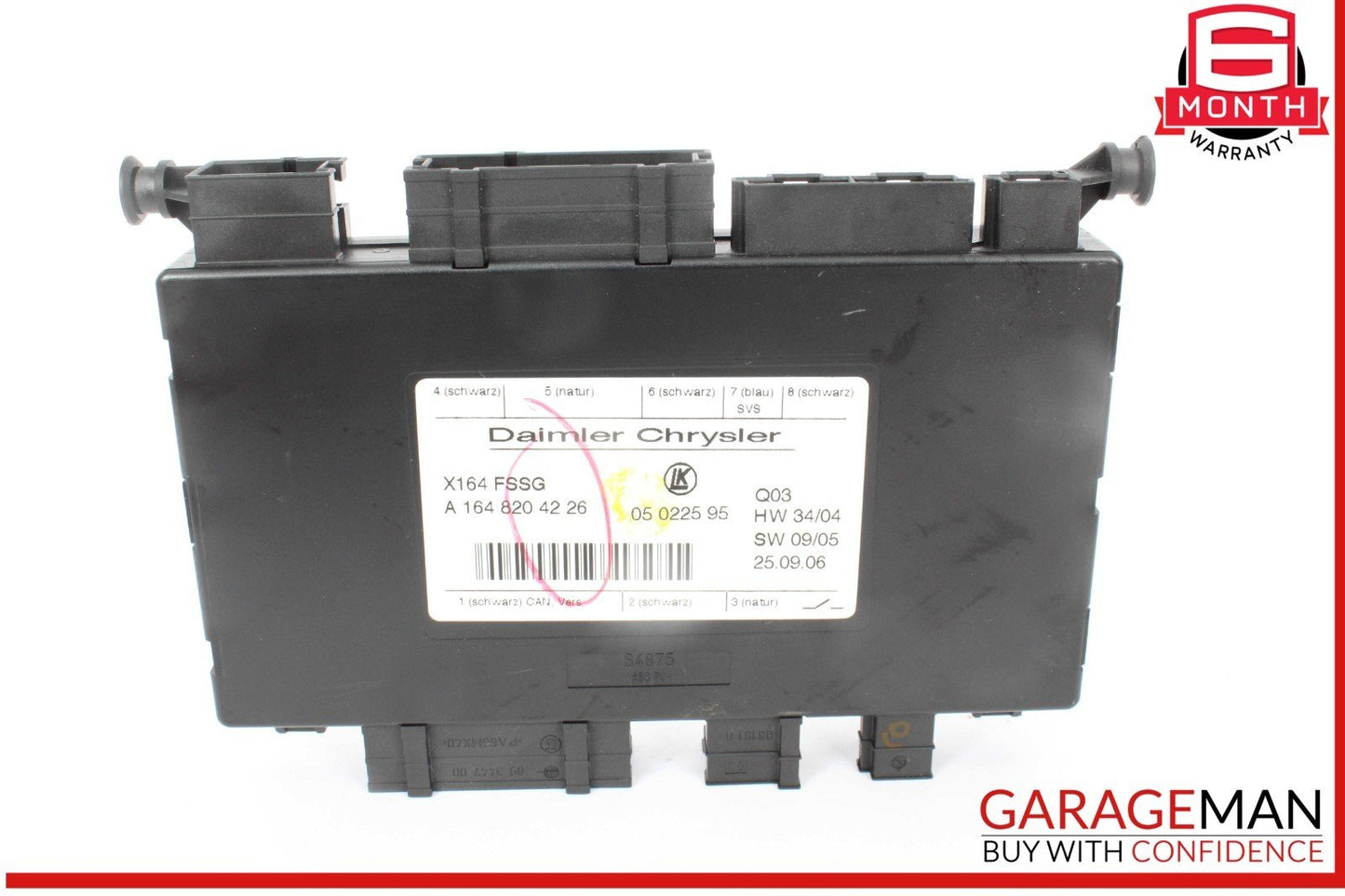 07-12 Mercedes X164 GL450 4MATIC Third Seat Row Power Folding Control Module OEM