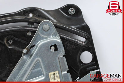 10-16 Mercedes W207 E350 Coupe Rear Right Door Regulator Window Frame w/o Motor