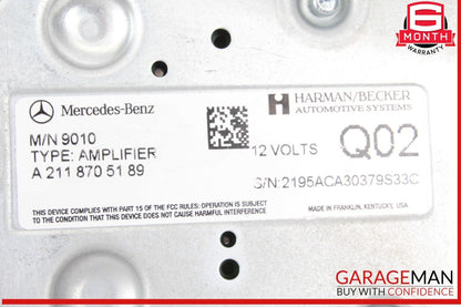 08-18 Mercedes X164 GL450 4MATIC Subwoofer Amp Amplifier Harman Becker OEM
